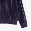 Γυναικείο φούτερ βελούδου με φερμουάρ και oversized γραμμή Γυναικείο φούτερ βελούδου με φερμουάρ και oversized γραμμή