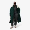 Γυναικείο μακρύ μπουφάν με πούπουλα σε oversized γραμμή