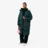 Γυναικείο μακρύ μπουφάν με πούπουλα σε oversized γραμμή