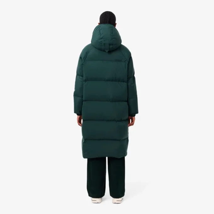 Γυναικείο μακρύ μπουφάν με πούπουλα σε oversized γραμμή