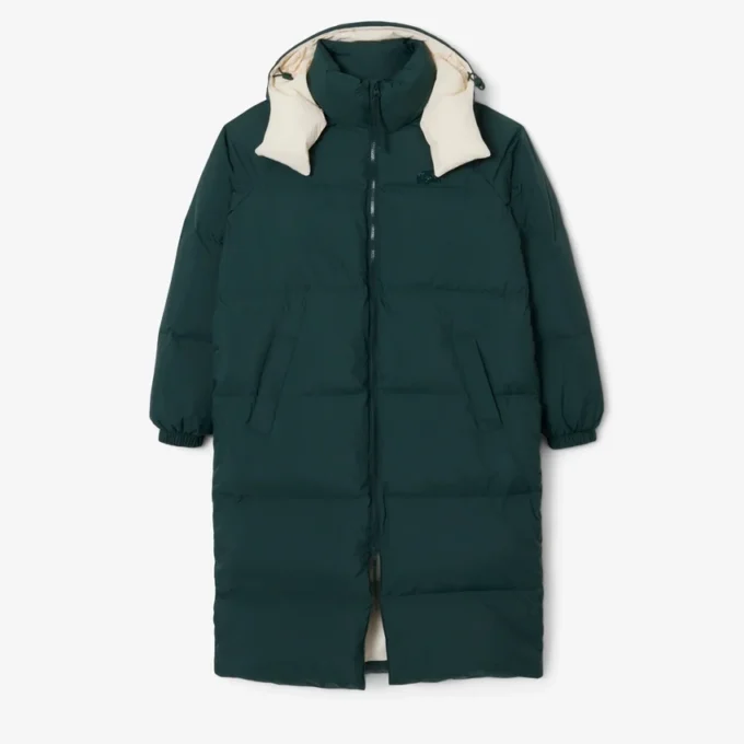 Γυναικείο μακρύ μπουφάν με πούπουλα σε oversized γραμμή