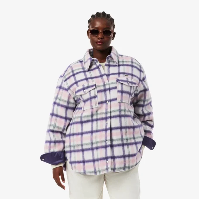 Γυναικείο Oversized καπιτονέ πουκάμισο από μαλλί Γυναικείο Oversized καπιτονέ πουκάμισο από μαλλί