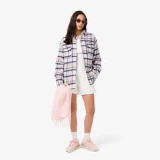 Γυναικείο Oversized καπιτονέ πουκάμισο από μαλλί