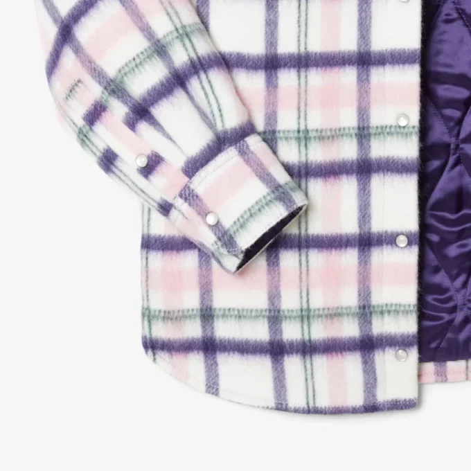 Γυναικείο Oversized καπιτονέ πουκάμισο από μαλλί Γυναικείο Oversized καπιτονέ πουκάμισο από μαλλί