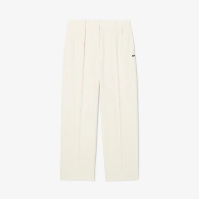 Γυναικείο παντελόνι φλάνελ με πιέτες σε oversized γραμμή Γυναικείο παντελόνι φλάνελ με πιέτες σε oversized γραμμή