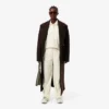 Γυναικείο παντελόνι φλάνελ με πιέτες σε oversized γραμμή Γυναικείο παντελόνι φλάνελ με πιέτες σε oversized γραμμή
