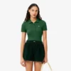 Γυναικείο πόλο L.12.D Slim Fit από βαμβάκι με ραβδώσεις Γυναικείο πόλο L.12.D Slim Fit από βαμβάκι με ραβδώσεις