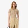 Γυναικείο πόλο L.12.D Slim Fit από βαμβάκι με ραβδώσεις Γυναικείο πόλο L.12.D Slim Fit από βαμβάκι με ραβδώσεις
