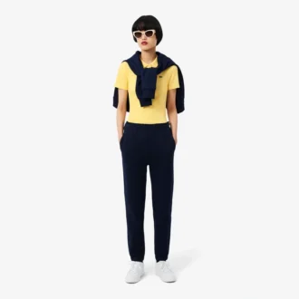 Γυναικείο πόλο L.12.D Slim Fit από βαμβάκι με ραβδώσεις Γυναικείο πόλο L.12.D Slim Fit από βαμβάκι με ραβδώσεις