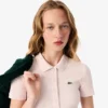 Γυναικείο πόλο L.12.D Slim Fit από βαμβάκι με ραβδώσεις Γυναικείο πόλο L.12.D Slim Fit από βαμβάκι με ραβδώσεις