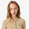 Γυναικείο πόλο L.12.D Slim Fit από βαμβάκι με ραβδώσεις Γυναικείο πόλο L.12.D Slim Fit από βαμβάκι με ραβδώσεις