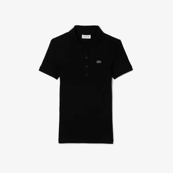 Γυναικείο πόλο L.12.D Slim Fit από βαμβάκι με ραβδώσεις Γυναικείο πόλο L.12.D Slim Fit από βαμβάκι με ραβδώσεις
