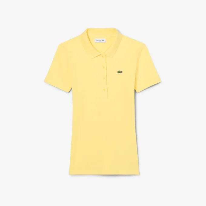 Γυναικείο πόλο L.12.D Slim Fit από βαμβάκι με ραβδώσεις Γυναικείο πόλο L.12.D Slim Fit από βαμβάκι με ραβδώσεις