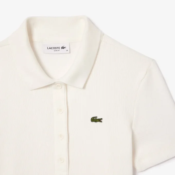 Γυναικείο πόλο L.12.D Slim Fit από βαμβάκι με ραβδώσεις Γυναικείο πόλο L.12.D Slim Fit από βαμβάκι με ραβδώσεις