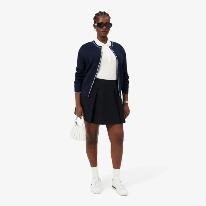 Γυναικείο πόλο L.12.D Slim Fit από βαμβάκι με ραβδώσεις Γυναικείο πόλο L.12.D Slim Fit από βαμβάκι με ραβδώσεις