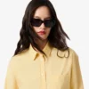Γυναικείο πουκάμισο oversized από βαμβάκι με κουμπιά Γυναικείο πουκάμισο oversized από βαμβάκι με κουμπιά