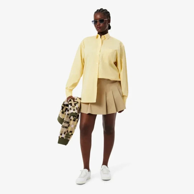 Γυναικείο πουκάμισο oversized από βαμβάκι με κουμπιά Γυναικείο πουκάμισο oversized από βαμβάκι με κουμπιά