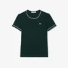 Γυναικείο T-shirt από jersey με διακοσμητικές λεπτομέρειες σε αντίθεση Γυναικείο T-shirt από jersey με διακοσμητικές λεπτομέρειες σε αντίθεση