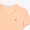 Γυναικείο T-shirt από jersey με διακοσμητικές λεπτομέρειες σε αντίθεση