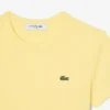 Γυναικείο T-shirt από βαμβάκι με ραβδώσεις και στενή γραμμή Γυναικείο T-shirt από βαμβάκι με ραβδώσεις και στενή γραμμή