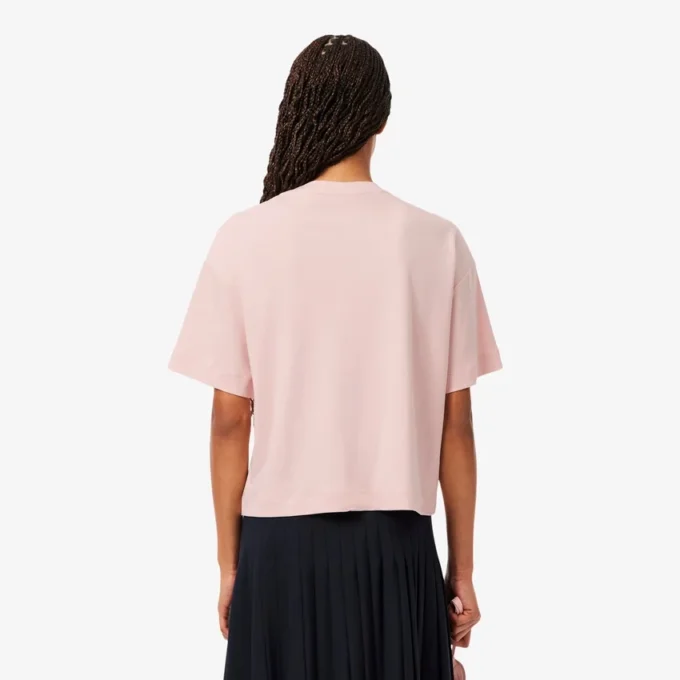 Γυναικείο T-shirt με χαλαρή εφαρμογή και σχέδιο κροκοδείλου Γυναικείο T-shirt με χαλαρή εφαρμογή και σχέδιο κροκοδείλου