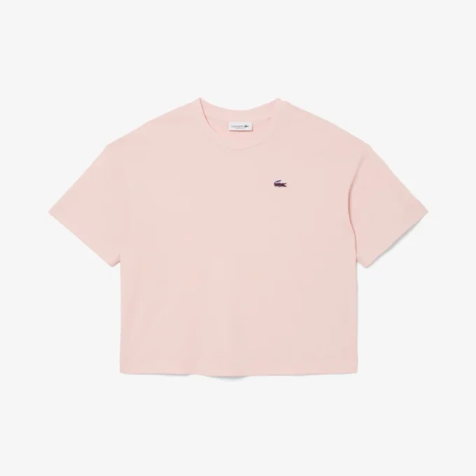 Γυναικείο T-shirt με χαλαρή εφαρμογή και σχέδιο κροκοδείλου Γυναικείο T-shirt με χαλαρή εφαρμογή και σχέδιο κροκοδείλου