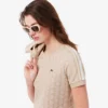Γυναικείο T-shirt με μονόγραμμα και στενή γραμμή Γυναικείο T-shirt με μονόγραμμα και στενή γραμμή