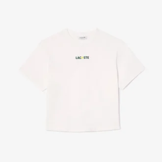 Γυναικείο βαμβακερό oversized T-shirt με τύπωμα μπάλας