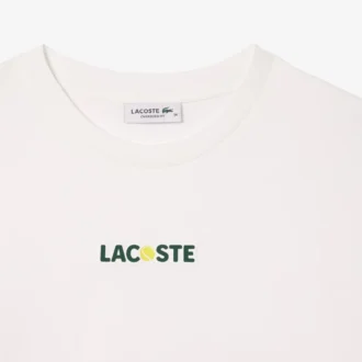 Γυναικείο βαμβακερό oversized T-shirt με τύπωμα μπάλας