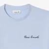 Γυναικείο βαμβακερό T-shirt χαλαρής εφαρμογής με λογότυπο Γυναικείο βαμβακερό T-shirt χαλαρής εφαρμογής με λογότυπο