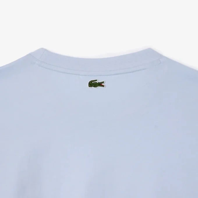 Γυναικείο βαμβακερό T-shirt χαλαρής εφαρμογής με λογότυπο Γυναικείο βαμβακερό T-shirt χαλαρής εφαρμογής με λογότυπο