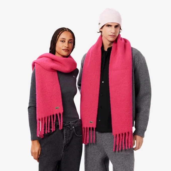 Κασκόλ από μαλλί αλπακά με κρόσσια, Unisex Κασκόλ από μαλλί αλπακά με κρόσσια, Unisex