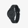 Lacoste.12.12 Ρολόι με 3 δείκτες, μαύρο σιλικόνη Lacoste.12.12 Ρολόι με 3 δείκτες, μαύρο σιλικόνη