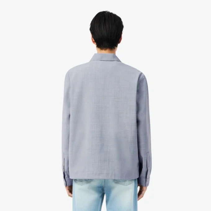 Oversized πουκάμισο από μείγμα μαλλιού Oversized πουκάμισο από μείγμα μαλλιού