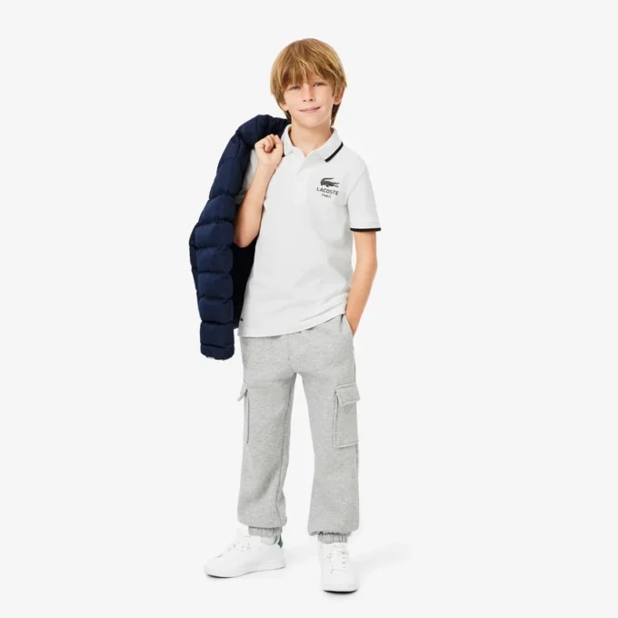 Παιδική Polo Μπλούζα Petit Piqua με ριγέ γιακά Παιδική Polo Μπλούζα Petit Piqua με ριγέ γιακά