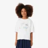 Παιδικό φαρδύ βαμβακερό T-shirt με τύπωμα Παιδικό φαρδύ βαμβακερό T-shirt με τύπωμα