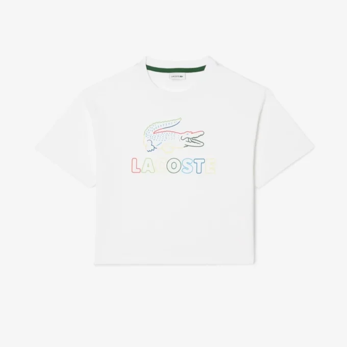 Παιδικό φαρδύ βαμβακερό T-shirt με τύπωμα Παιδικό φαρδύ βαμβακερό T-shirt με τύπωμα