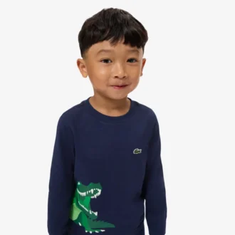 Παιδικό βαμβακερό T-shirt με μακριά μανίκια