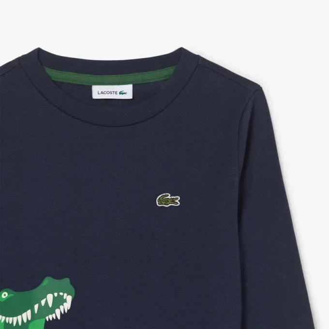 Παιδικό βαμβακερό T-shirt με μακριά μανίκια Παιδικό βαμβακερό T-shirt με μακριά μανίκια