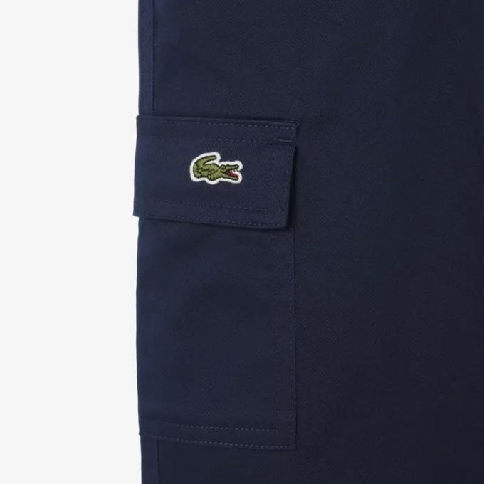 Παντελόνι Cargo από βαμβακερό Twill Παντελόνι Cargo από βαμβακερό Twill