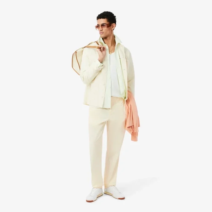 Παντελόνι Chino από βαμβακερό twill με κανονική εφαρμογή