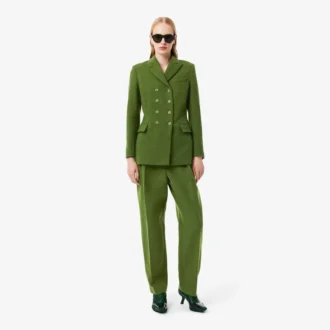 Παντελόνι Runway Straight Fit από μαλλί Slub