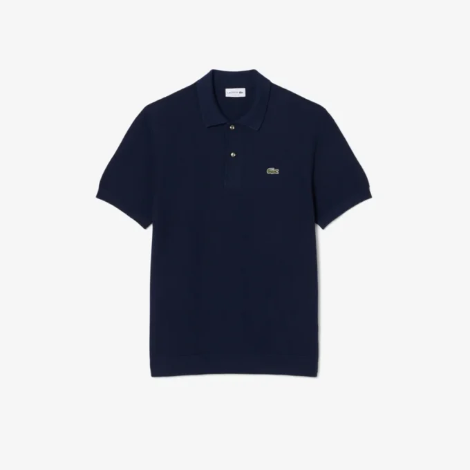 Πλεκτή Polo Μπλούζα κλασικής γραμμής Πλεκτή Polo Μπλούζα κλασικής γραμμής