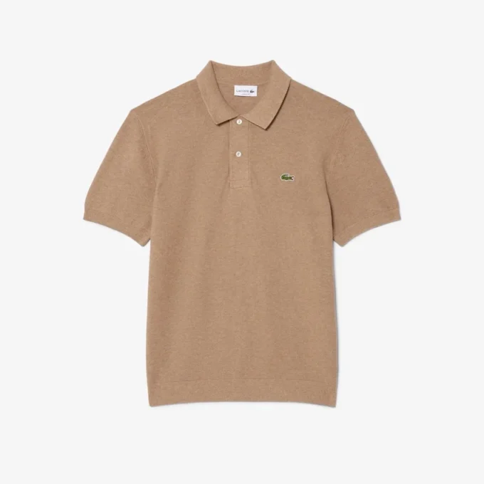 Πλεκτή Polo Μπλούζα κλασικής γραμμής Πλεκτή Polo Μπλούζα κλασικής γραμμής
