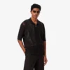Πλεκτό πουκάμισο με κροκόδειλο Πλεκτό πουκάμισο με κροκόδειλο