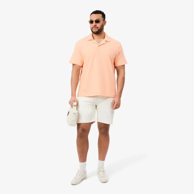 Πόλο Classic Fit με υφή Πόλο Classic Fit με υφή