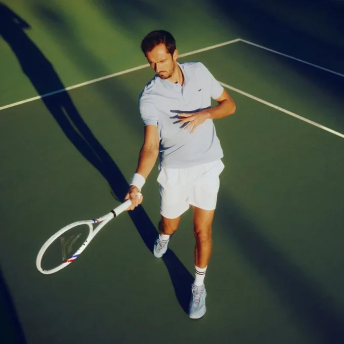 Πόλο Lacoste Tennis X Daniil Medvedev Polo Μπλούζες Πόλο Lacoste Tennis X Daniil Medvedev Polo Μπλούζες