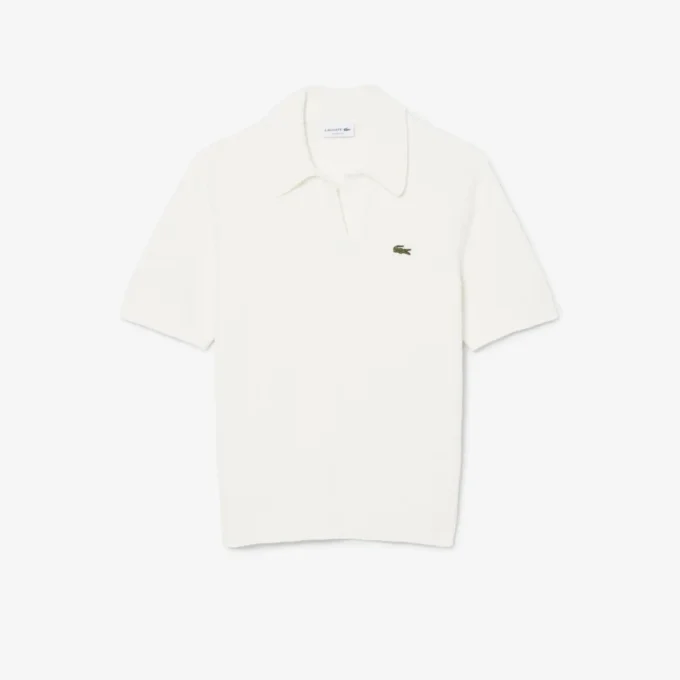 Πolo Μπλούζα Classic Fit από πλεκτό Boucla Πolo Μπλούζα Classic Fit από πλεκτό Boucla