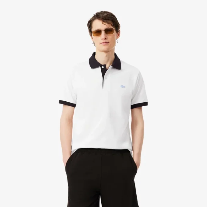 Πolo Μπλούζα Classic Fit με ραβδώσεις σε αντίθεση Πolo Μπλούζα Classic Fit με ραβδώσεις σε αντίθεση