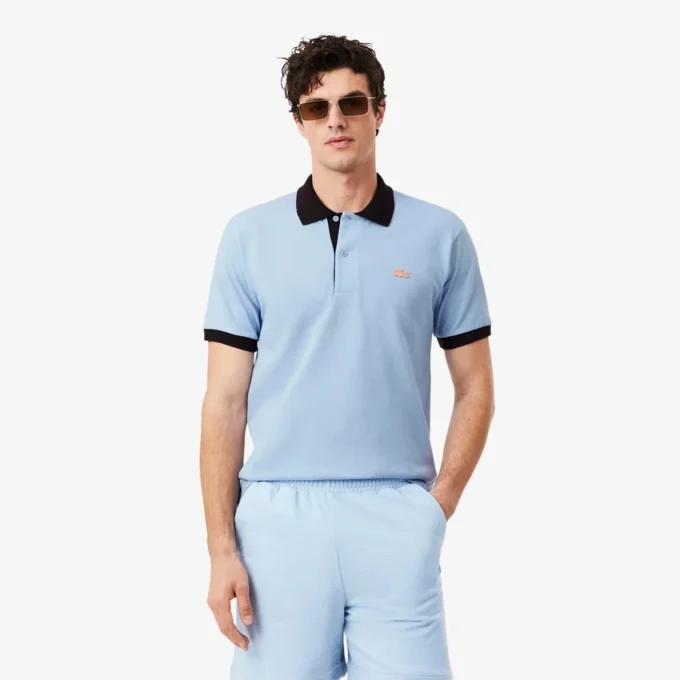 Πolo Μπλούζα Classic Fit με ραβδώσεις σε αντίθεση Πolo Μπλούζα Classic Fit με ραβδώσεις σε αντίθεση